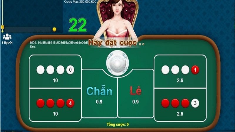 Người chơi chỉ cần đoán số lượng quân bài khi chơi xóc đĩa